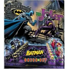 Noble Collection The Batman Chess Set NN4680 | Dark Knight vs Joker Collectible