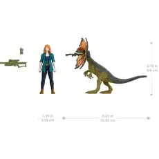 Jurassic World Dominion Claire & Dilophosaurus Action Figure Set GWM28