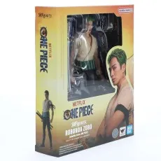 Bandai Tamashii Nations S.H. Figuarts Roronoa Zoro 1/12 Scale Action Figure 2703978 – Netflix One Piece