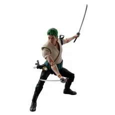 Bandai Tamashii Nations S.H. Figuarts Roronoa Zoro 1/12 Scale Action Figure 2703978 – Netflix One Piece