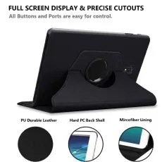 Case for Samsung Galaxy Tab S4 (10.5 Inch) T830/T835 Protective Leather 360 Rotating Stand Cover