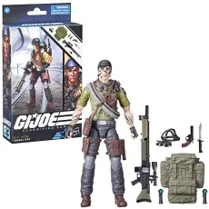 G.I. Joe Classified Series Tunnel Rat figure displayed outside its box with all his tactical gear and weapons.