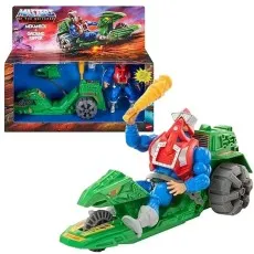 Mekaneck and Ground Ripper action figure set from Masters of the Universe in and out of the box.