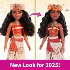 Mattel Disney Princess Moana Doll HLW05 – Removable Skirt & Necklace 11 inch