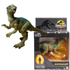Pachycephalosaurus action figure out of the box next to its Jurassic Park Hammond Collection packaging.