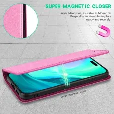 Apple iPhone 17 Leather Wallet Case Cover – Black, Red, Pink & More