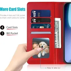 Apple iPhone 17 Air Leather Wallet Case Cover – Multi-Colour Protection