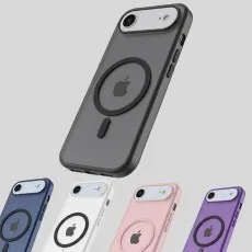 Display of five color options for the MagSafe iPhone 17 Air phone case.