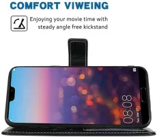 Huawei P20 Pro Case PU Leather Magnetic Flip Book Phone Cover