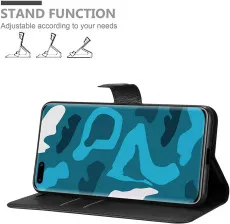 Huawei P40 2020 Real Leather Phone Cases with Card Slots & Stand Function