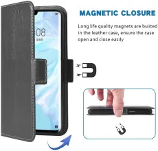 Huawei P30 Pro Wallet Case (2019) – PU Leather Flip Stand Cover UK