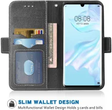 Huawei P30 Pro Wallet Case (2019) – PU Leather Flip Stand Cover UK