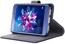 Huawei P9 Lite Wallet Case (2016) – Premium Leather Cover with Magnetic Stand