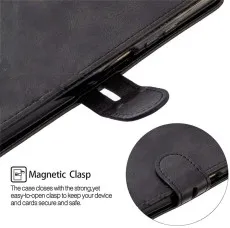 Huawei Mate 10 Wallet Case – Black PU Leather Flip Cover with Stand UK