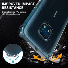 Phone Case for Nokia C1 2nd Edition- USLAI Not Yellowing Ultra Thin Soft TPU Cover Protective Bumper with Minimalist Design, Shockproof Slim Case for Nokia C1 2nd Edition, 5.45 inch, Crystal