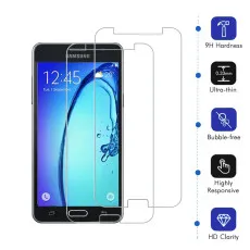 Samsung Galaxy On7 Pro Tempered Glass Ultra Thin & Durable (2 Pack)