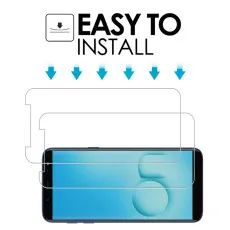 Samsung On6 Screen Protector 9H Tempered Glass Crystal Clear (2 Pack)