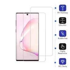 Samsung Note10 5G Tempered Glass Screen Protector Crystal Clear, Ultra Thin, Scratch Resistant, 9H Hardness, High Transparency - (2 Pack)