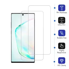 Samsung Note10 Plus 5G Screen Protector Crystal Clear, Ultra Thin, Scratch Resistant, 9H Hardness - (2 Pack)