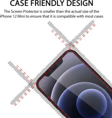 iPhone 12 Pro Screen Protector Tempered Glass Anti-Scratch (2 Pack)