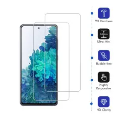 Samsung S20 FE Tempered Glass 2.5D Screen Protector Ultra Thin, Scratch Resistant, 9H Hardness, High Transparency - (2 Pack)