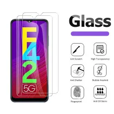 Samsung F42 5G Screen Protector Bubble Free Oleophobic Coating High Transparency, Dust-Free Tempered Glass - (2 Pack)