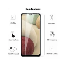 Samsung A12 Nacho Screen Protector (2021) Tempered Glass Crystal Clear Anti Scratch (2 Pack)