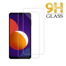 Samsung M12 Screen Protector Tempered Glass Crystal Clear, Ultra Thin, Scratch Resistant, 9H Hardness - (2 Pack)