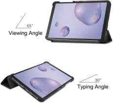Samsung Tab A 8.4 2020 Case UK, Trifold Smart Lightweight Model SM-T307 (Black)