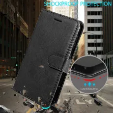 Samsung Galaxy A2 Core Leather Wallet Case – Flip Stand Book Cover