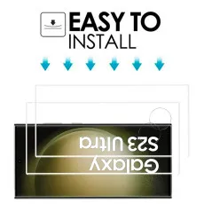 Samsung S23 Ultra Screen Protector (2023) 9H Anti-Bubble Tempered Glass (2Pack)