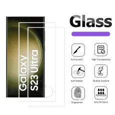 Samsung S23 Ultra Screen Protector (2023) 9H Anti-Bubble Tempered Glass (2Pack)