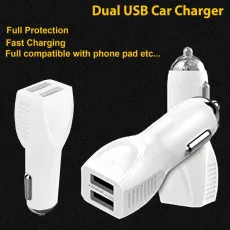 Charge Fast – Dual USB Car Charger 2.4A Quick Charging Adapter