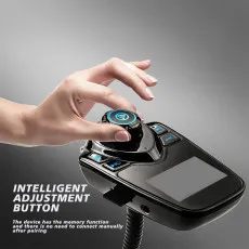 Universal FM Transmitter for Car – Bluetooth Handsfree, MP3, and Dual USB Charger