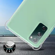 Phone Case for Samsung M32- USLAI Not Yellowing Ultra Thin Soft TPU Cover Protective Bumper with Minimalist Design, Shockproof Slim Case for Samsung M32, 6.4 inch, Crystal Clear