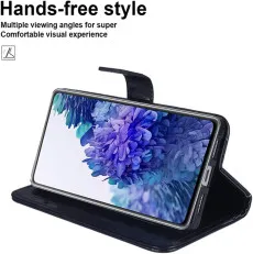 Case for Xiaomi 12 Lite Wallet Faux Leather Flip Case Card Slots Secure Magnetic Closure (Black)