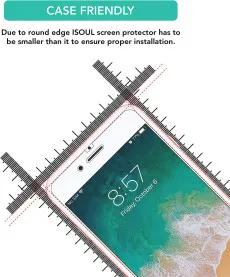 iPhone 6s Screen Protector UK Tempered Glass Film Ultra Clear 9H Hardness (2Pack)