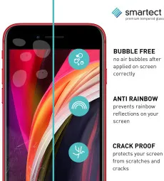 iPhone SE 2020 Tempered Glass Anti scratch 9H Crystal Clear (2 Pack)