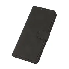 Nokia C21 Plus Case (2022) Leather Flip Book Case Cover - Black