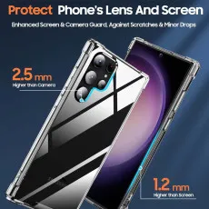Samsung S23 Ultra Bumper Case Soft Slim Shockproof Gel Case
