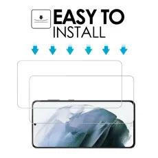 Samsung S21 Plus 5G Tempered Glass Ultra Clear Anti Scratch Crystal Clear Screen Protector (2Pack)