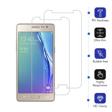 Samsung Z3 2.5D Screen Protector Tempered Glass Oleophobic Coated Scratch Resistant Ultra Clear (2Pack)