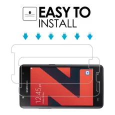 Screen Protector For Samsung Z4 Tempered Glass Scratch Resistant Oleophobic Coated 9H Hardness (2Pack)