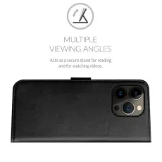 iPhone 14 Pro Max Case (2022) Magnetic Closure, Stand Function and Card Slot PU Leather Flip