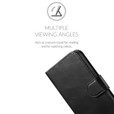 iPhone 14 Wallet Case (2022) Flip Leather Stand Function and Card Slot PU Black Cover