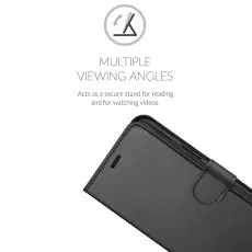 iPhone 13 Pro Max Wallet Case Black – PU Leather Flip Cover