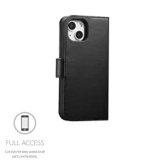 iPhone 13 Mini Wallet Case – Premium Black Leather Cover with Stand Function