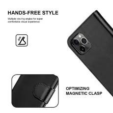 Magnetic Mobile Wallet Case for iPhone 12 Pro Max – Book Style PU Leather Cover UK
