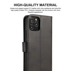 iPhone 12 Pro Wallet Case (2020) phone Cover With Magnetic Flip Closure Card Slots Black