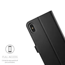 iPhone XS Max Wallet Phone Case (2018) Flip Magnetic Credit Card Slots Leather Cover